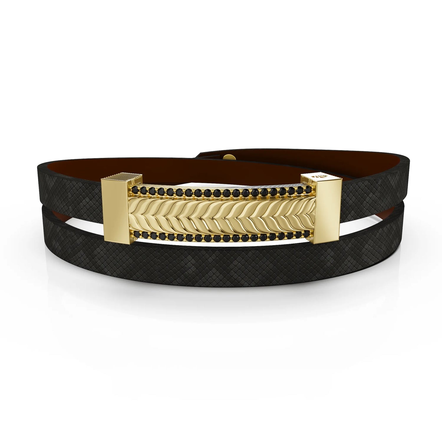 Gold Jewel Leaf Bracelet