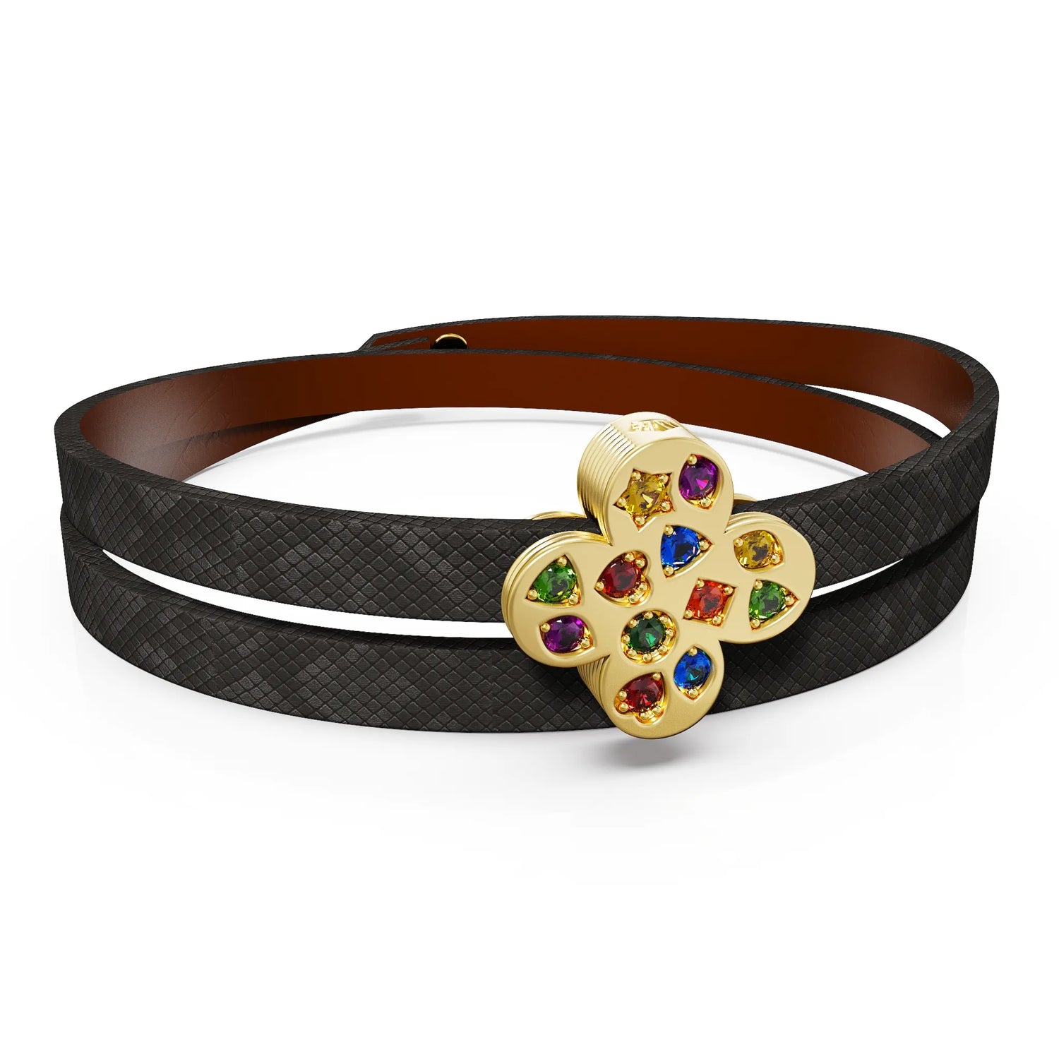 Gold Jewel Flower Bracelet