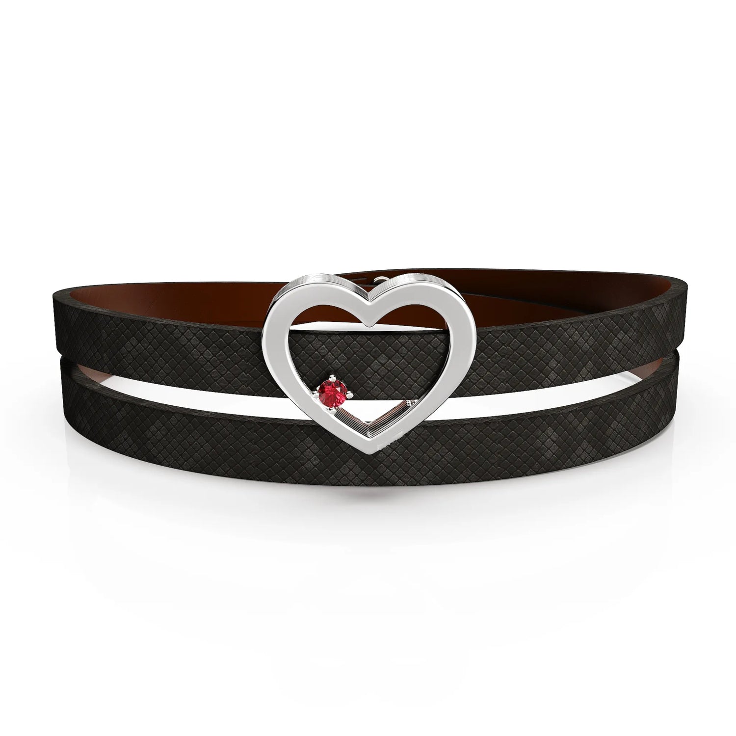 Silver Jewel Heart Bracelet