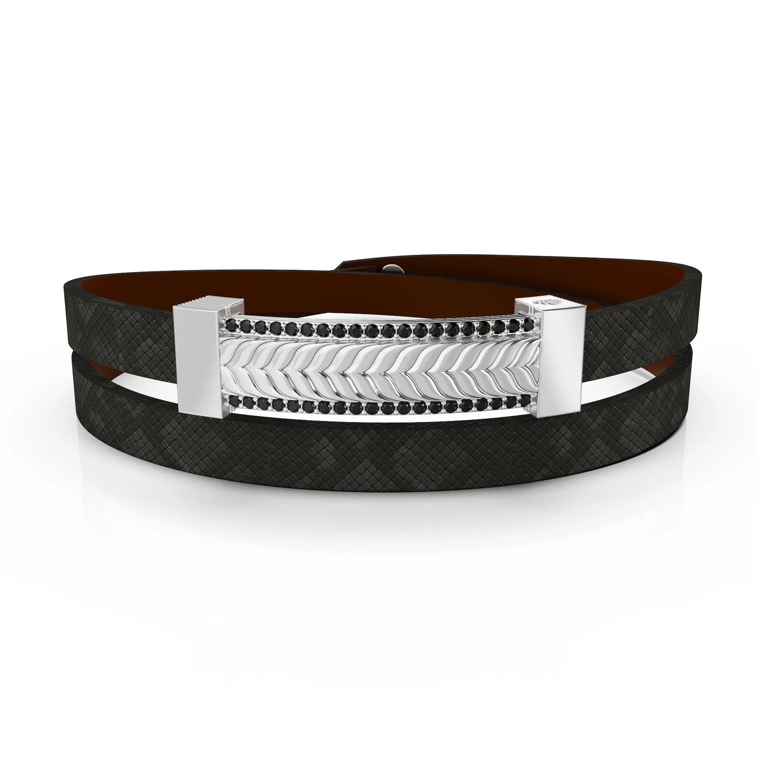 Silver Jewel Leaf Bracelet