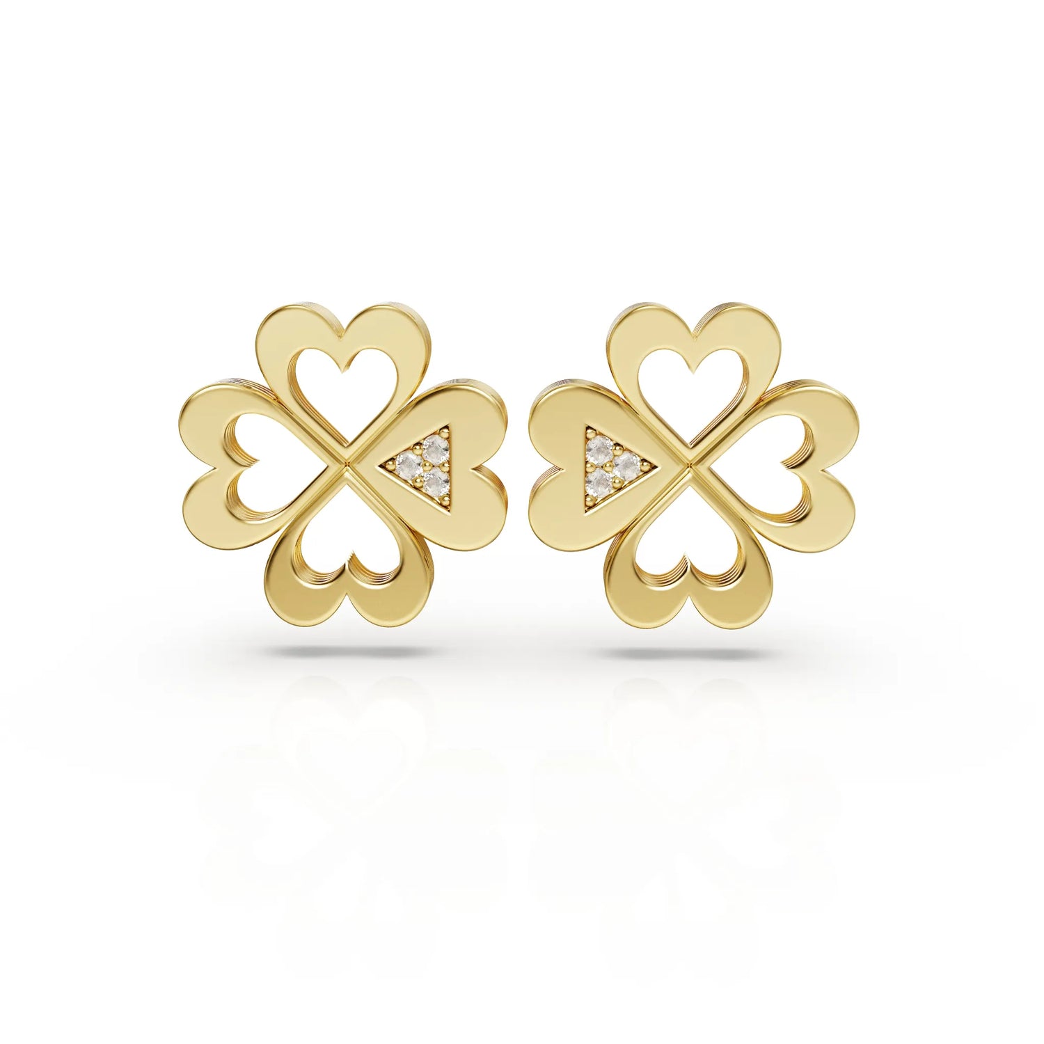 Heart Flower Earring