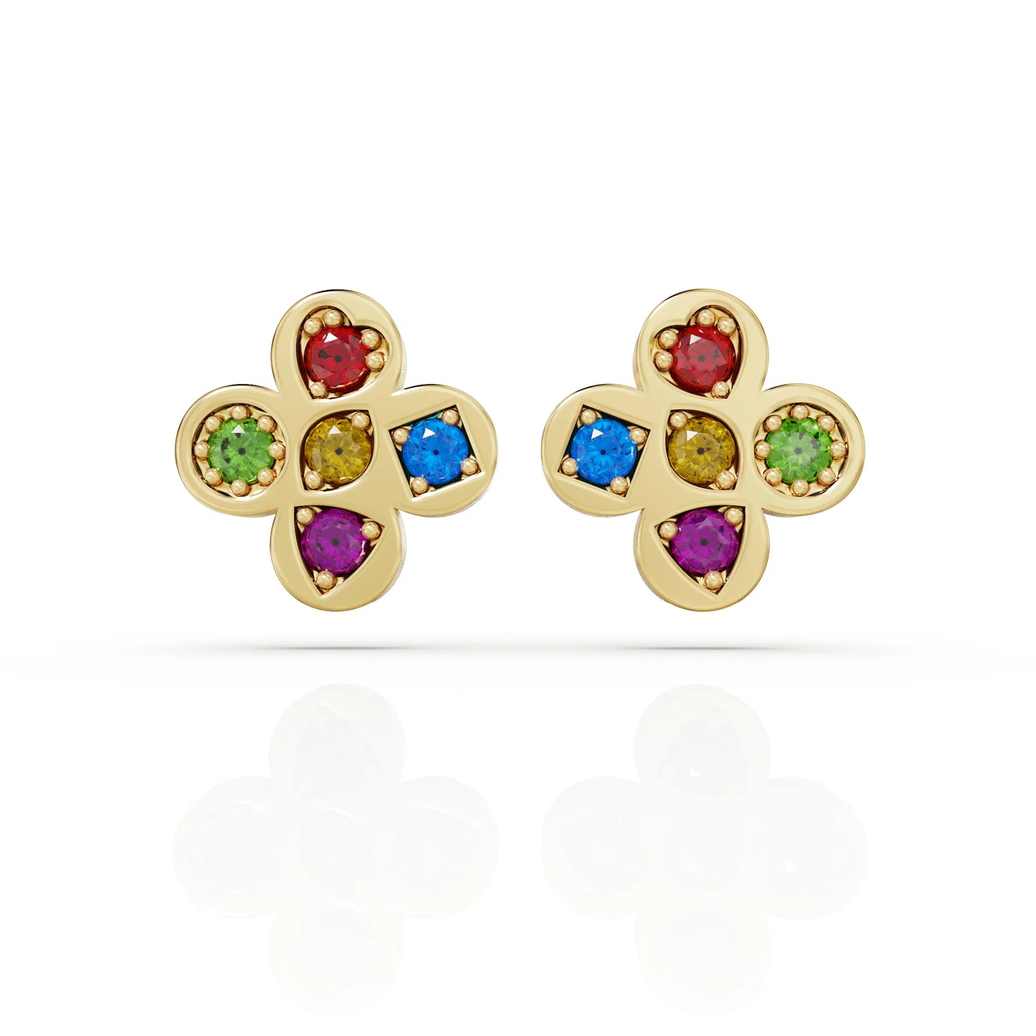 Jewel Flower Earring