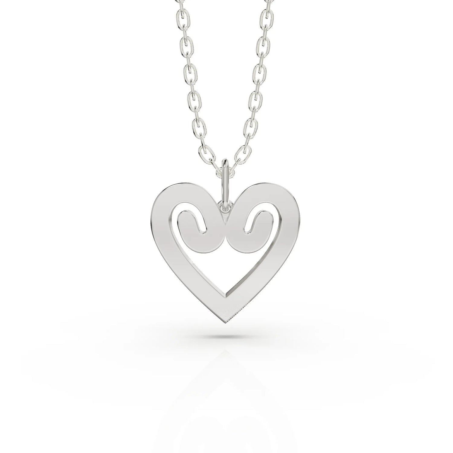 Curved Heart Pendant