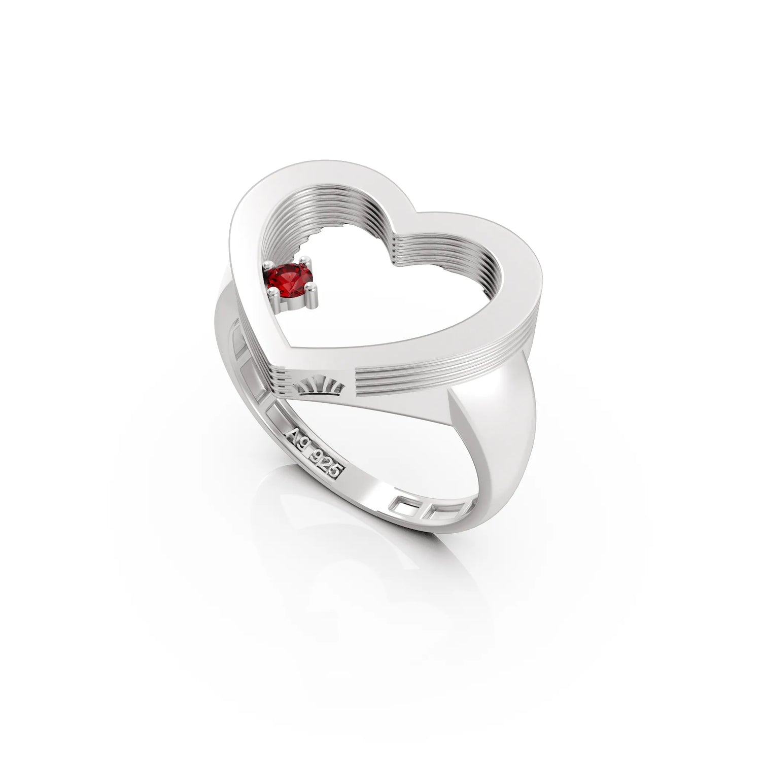 Jewel Heart Ring